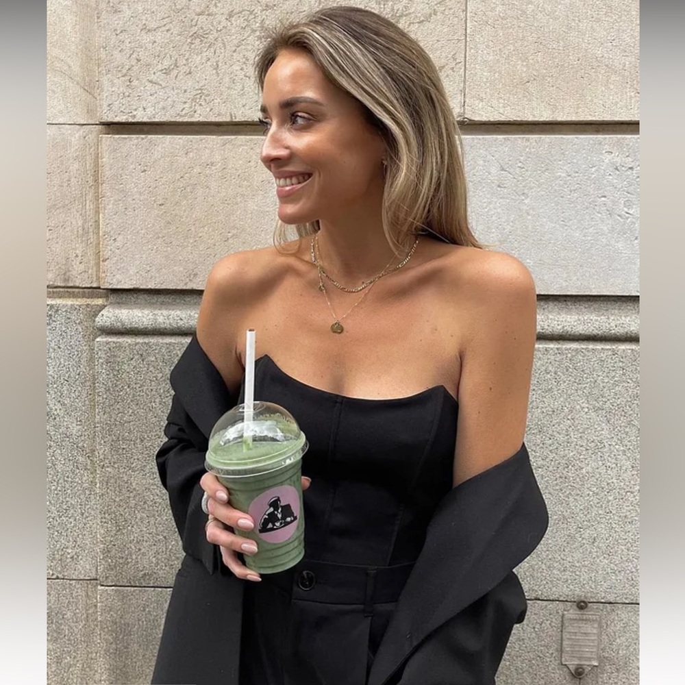 NA-KD black Corset Top